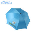 Werbung Hotel Promotion UV Sun Sonderanfertigungen Marken Blaue Farbe Stormproof Zweidimensionale Barcode Printed Logo Umbrella Golf